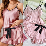 Women's Satin Pajama Set
