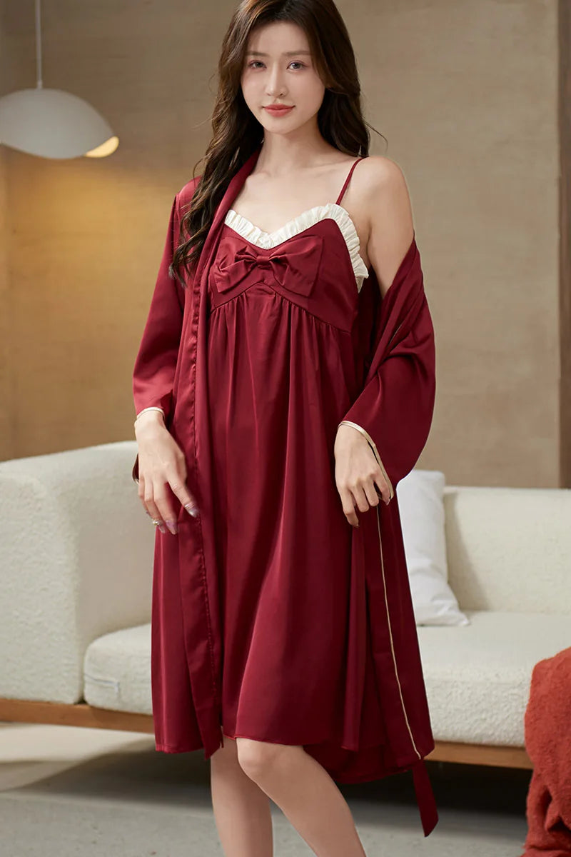 Couple Silk Pajama Set