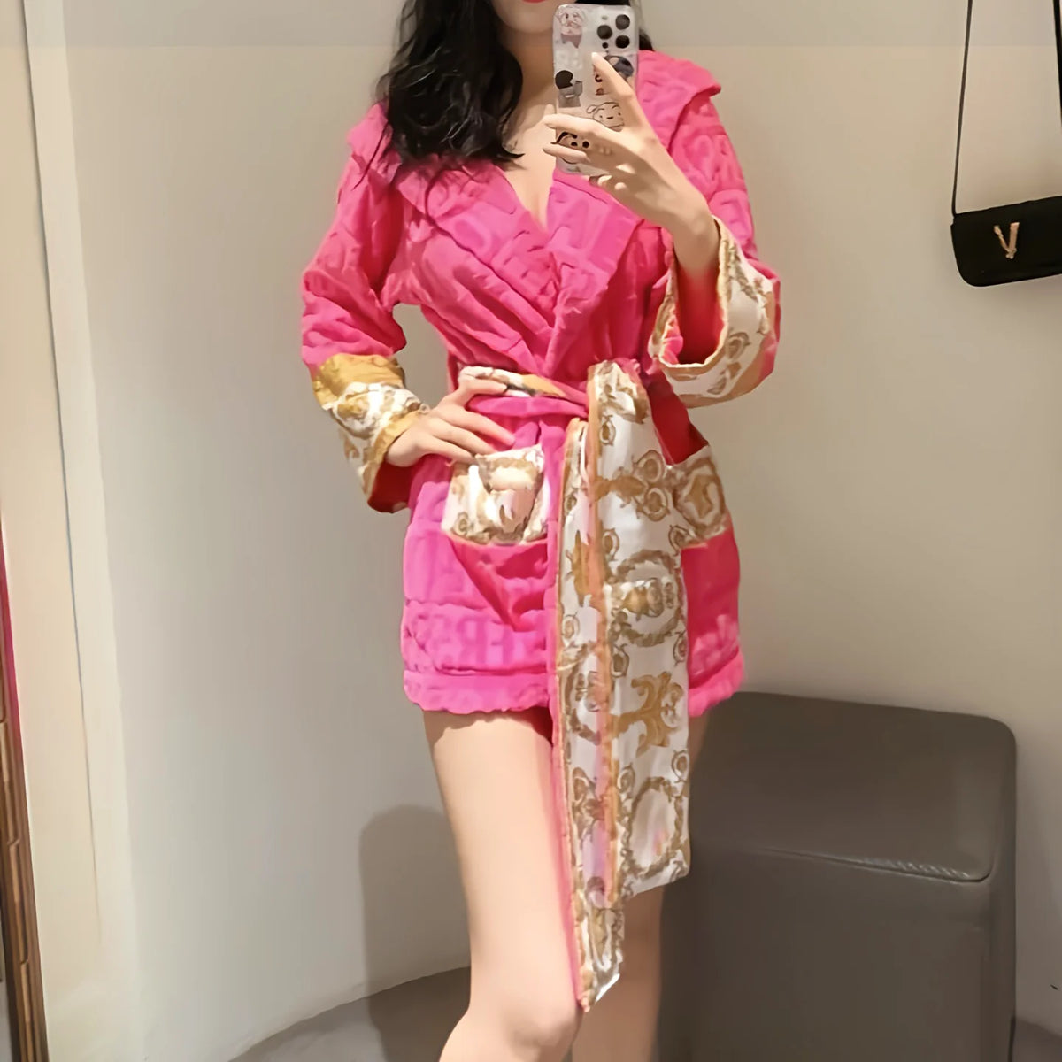 Victoria Kimono Satin Robe