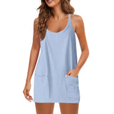 Women Sleeveless Tennis Onesie