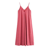 Women's Backless Slip Maxi Dress