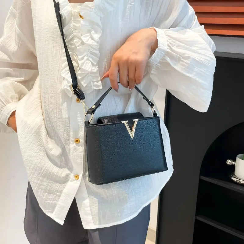 V Shape Bucket Bag