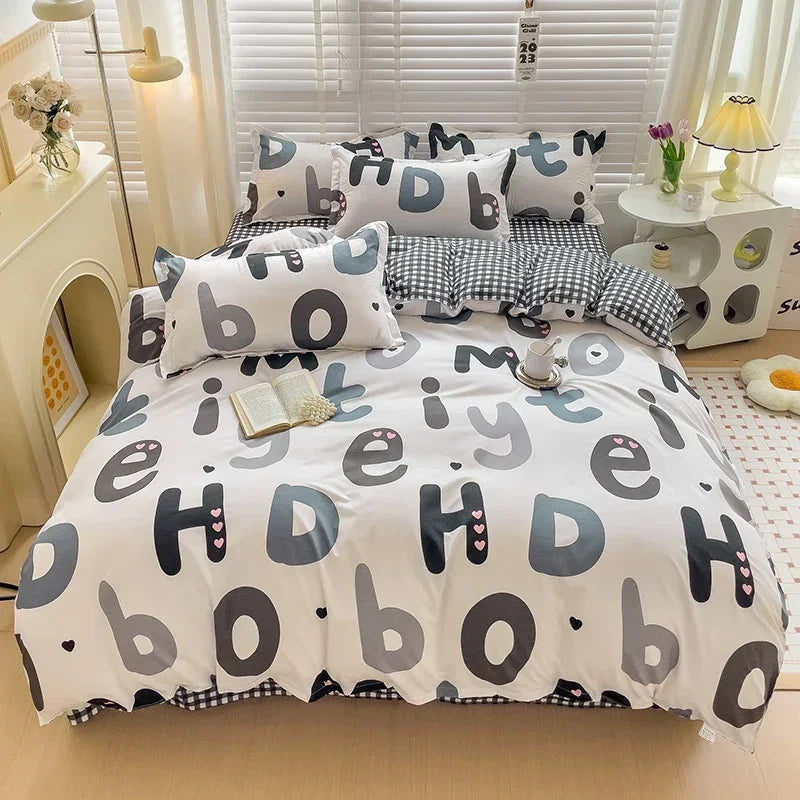 Cartoon Bunny Bedding Set