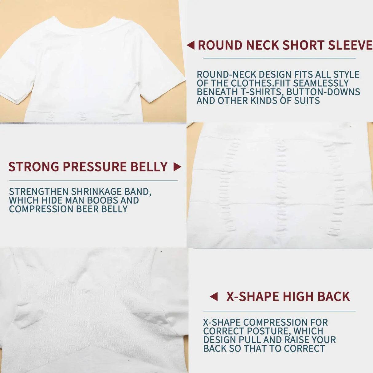 سترة ضغط بدون درزات للرجال