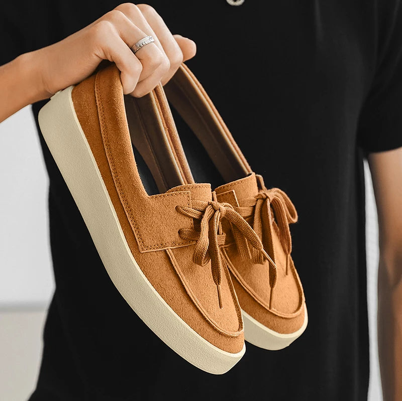 Men Suede Lightweight Driving Loafers