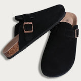 Men Suede Cork Mules