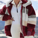 Women's Plus Size Long Teddy Bear Coat
