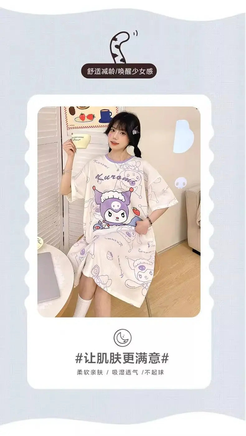 Sanrio Kuromi Cute Pajamas Cosplay Costume