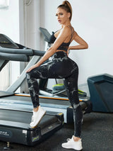 Women Tie Dye High Waist Yoga Leggings