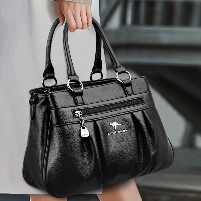 Triple Compartment Tote Bag