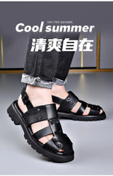 Executive Leather Gladiator Sandals