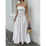Women's Polka Dot Maxi Dress