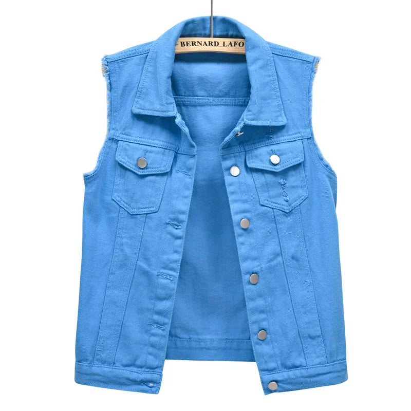 Women’s Blue Casual Denim Jacket