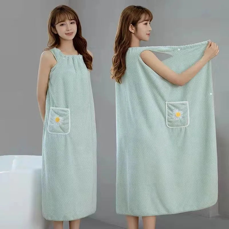 Wearable Bath Towel Wrap