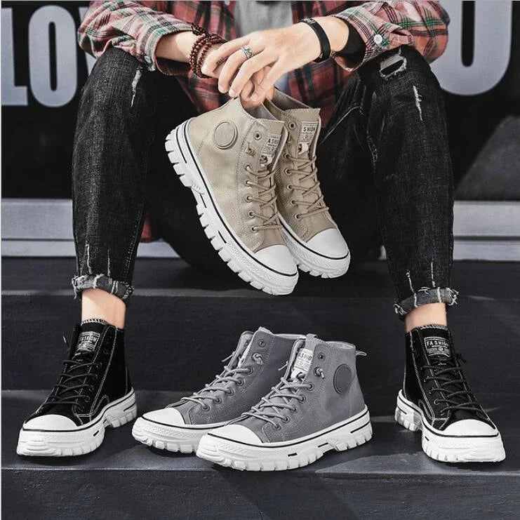 Men Gray Skate Shoes