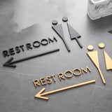 Luxury Acrylic Washroom Sign