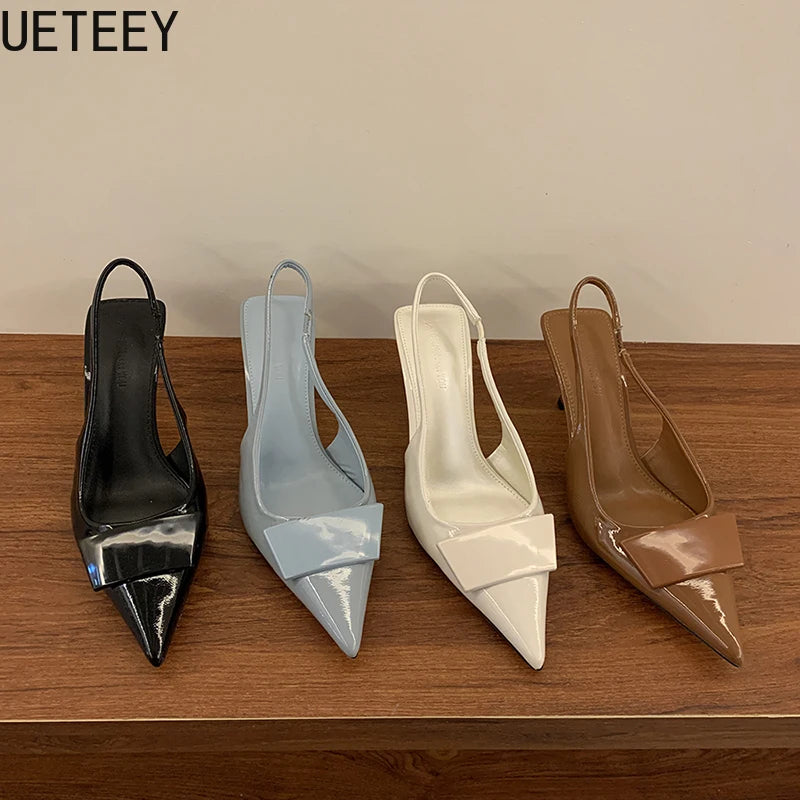 Pointed Toe Slingback Heels – Summer 2025