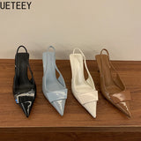 Pointed Toe Slingback Heels – Summer 2025