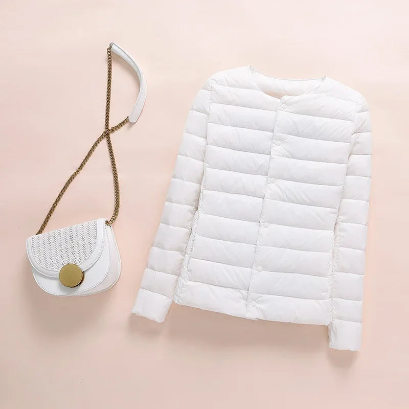 Women's Light Thin Round Neck Jacket
