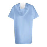 Women Oversized Short Sleeve Hoodie