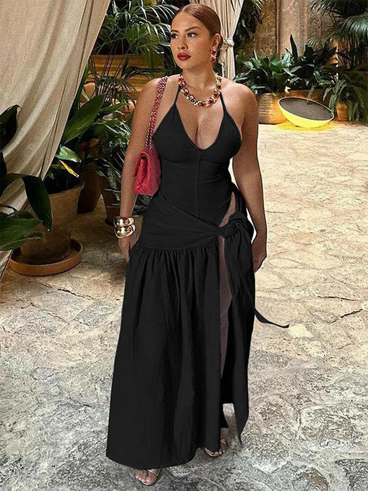 Women's 2-Piece Bodysuit and Skirt Set – Sexy Summer Knitted Party Outfit