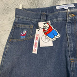 Women Y2K Embroidered Baggy Jeans