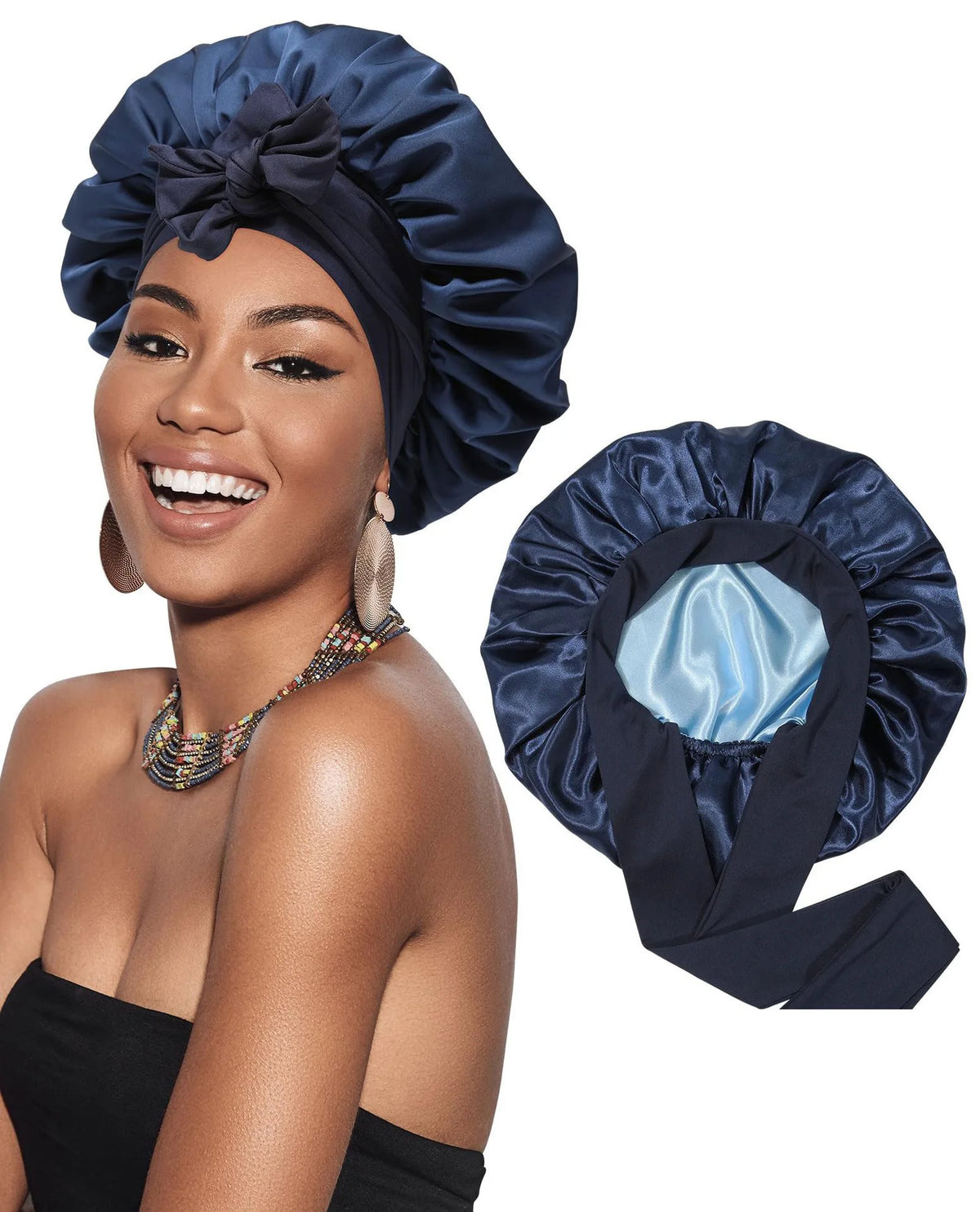 Double Layer Satin Bonnet