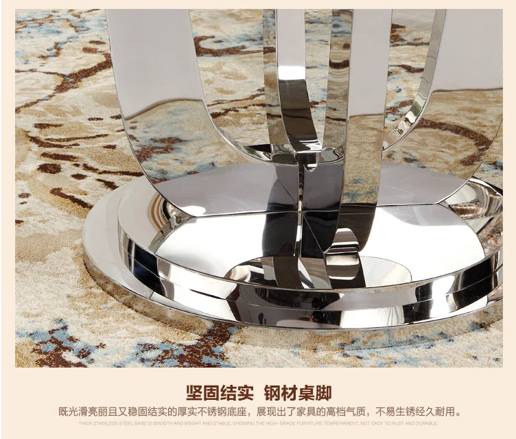 Rotating Metal Dining Table