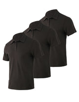 Men Slim Fit 3-Pack Polo Shirts