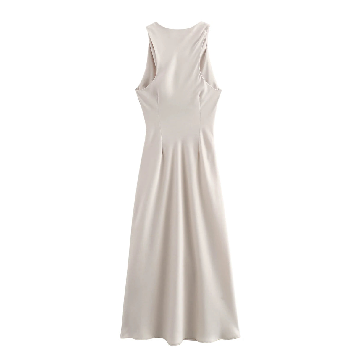 Luxe Satin Midi Elegance Dress