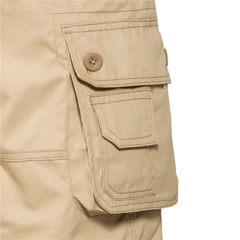 Men Multi-Pocket Cargo Shorts