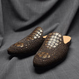 Men’s Crocodile Leather Mules