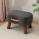 Wooden Fabric Footstool