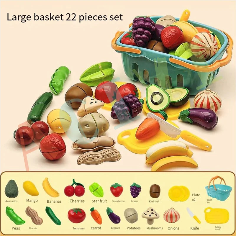 Kids Pretend Play Kitchen Food Set