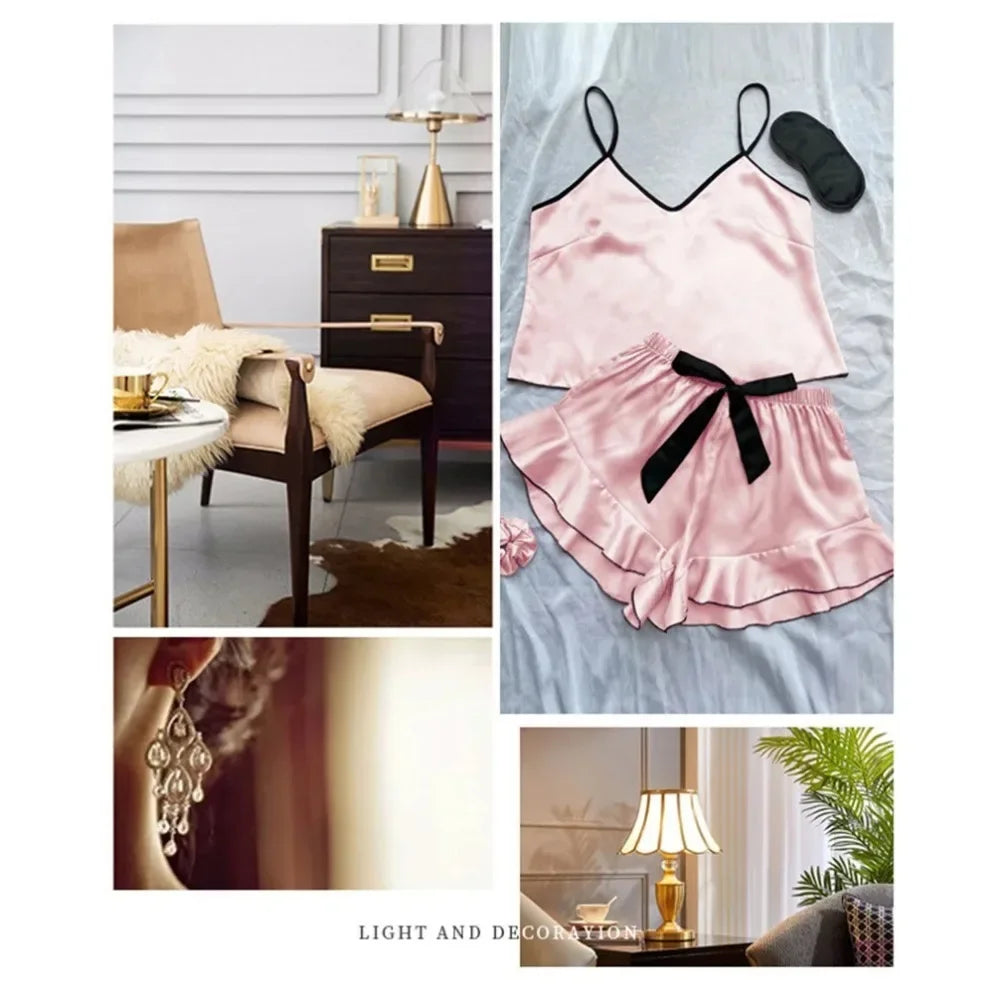 Women's Satin Pajama Set