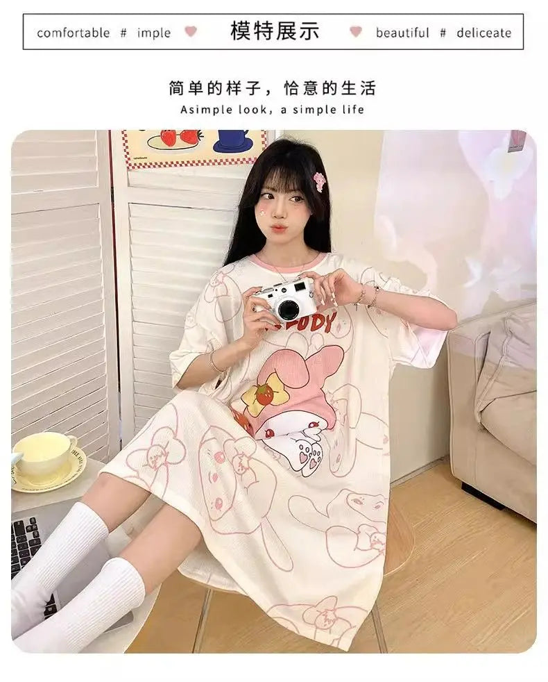Sanrio Kuromi Cute Pajamas Cosplay Costume