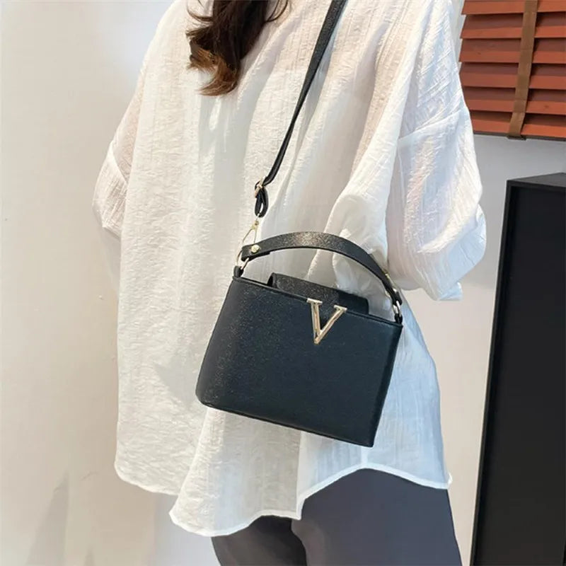 V Shape Bucket Bag