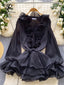 Women's Floral Chiffon Mini Dress