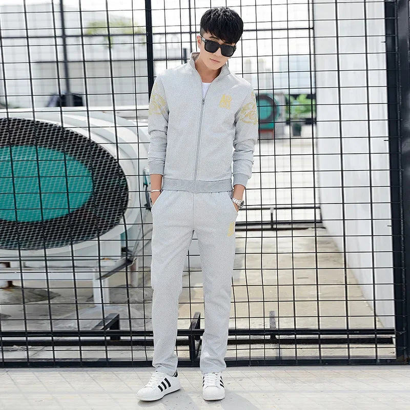 Men’s Plus Size Autumn Tracksuit Set