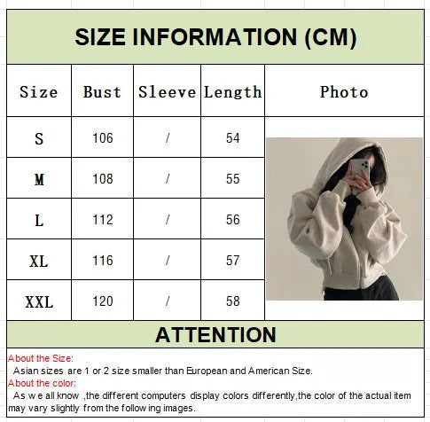 Women's Y2K Cropped Zip Hoodie