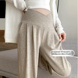 Wide-Leg Low-Waist Maternity Pants