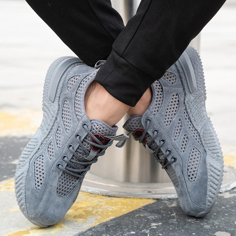 Men Lightweight Safety Work Shoes