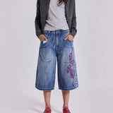 2025 Hip Hop Denim Wide Shorts