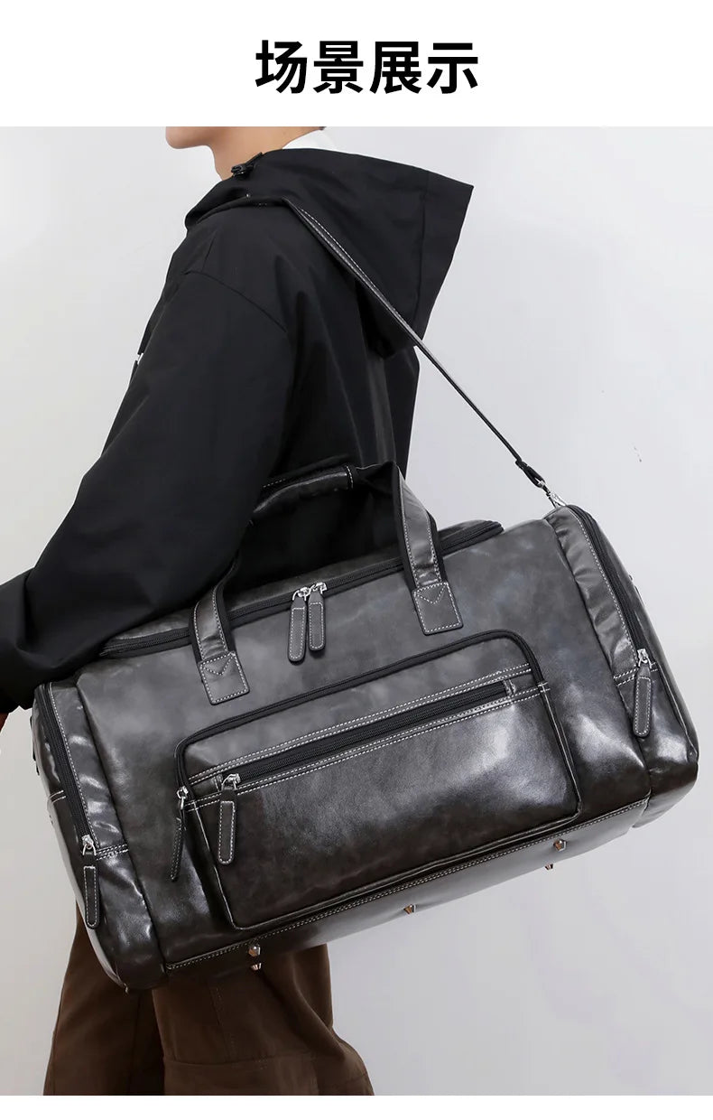 Premium Leather Travel Bag