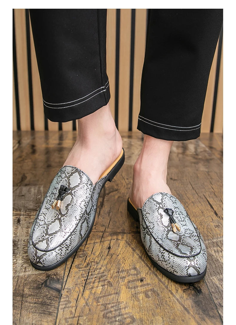 Men Leather Mules