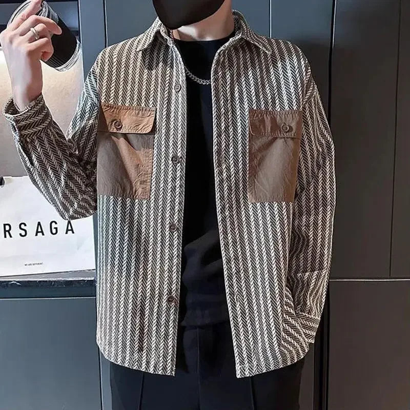 Men’s Trendy Printed Casual Jacket