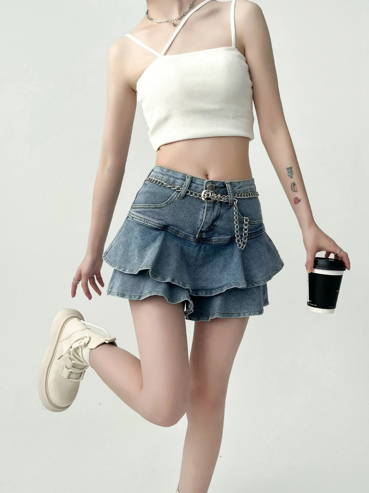 DoubleEdge™ – Anti-Slip Cake Skirt (Stretch Slim A-Line Layered)