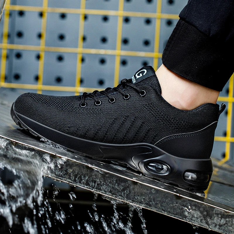 Unisex Breathable Steel Toe Safety Shoes
