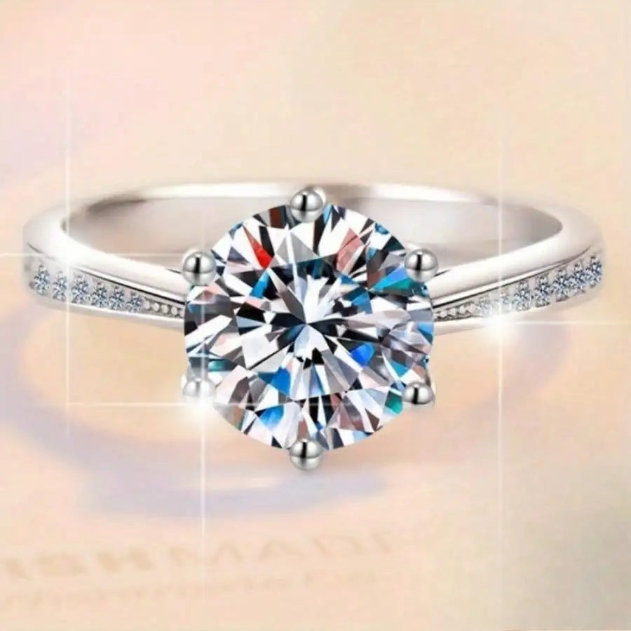 Sterling Silver Solitaire Ring
