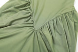 Women's Backless Ruched Maxi Dress